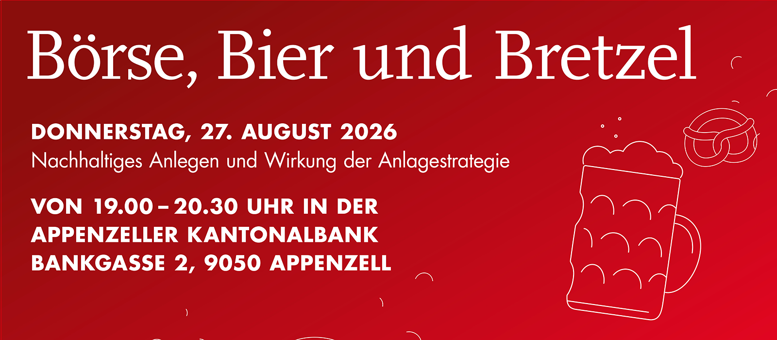 Börse Bier und Bretzel 27.08.2026